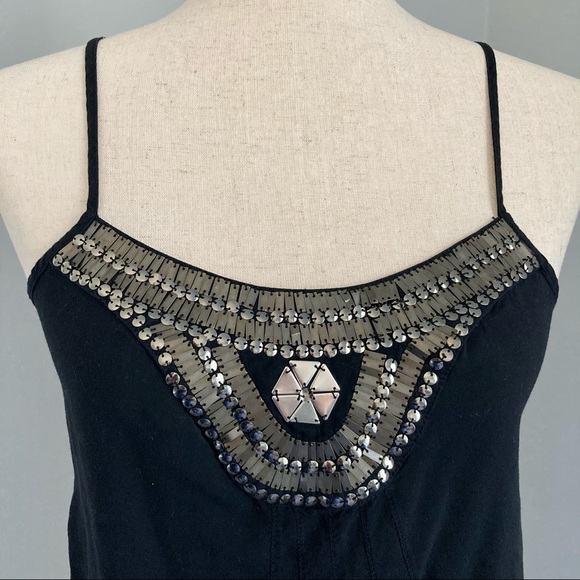 Foreign Exchange Black Beaded Tank Top - Picture 2 of 6